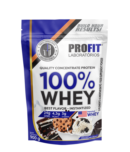 100% WHEY QUALITY CONCENTRATE PROTEIN em REFIL