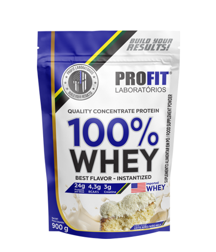 100% WHEY QUALITY CONCENTRATE PROTEIN em REFIL