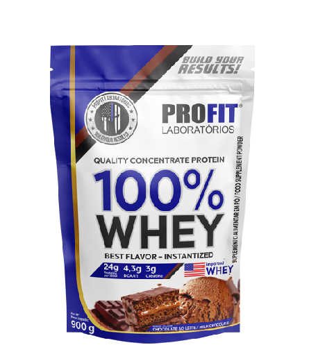 100% WHEY QUALITY CONCENTRATE PROTEIN em REFIL