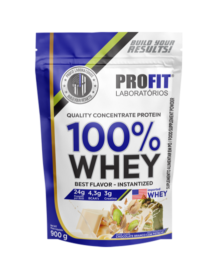 100% WHEY QUALITY CONCENTRATE PROTEIN em REFIL