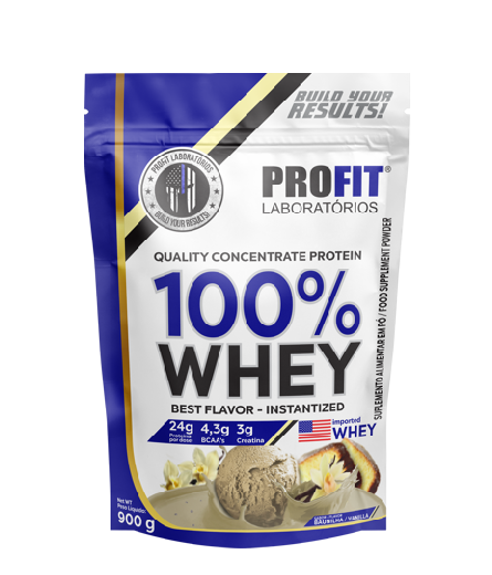 100% WHEY QUALITY CONCENTRATE PROTEIN em REFIL